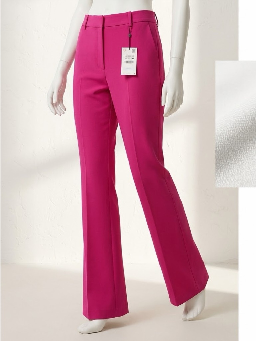 ZARA NWT ZW Collection Fuchsia Pink Flared Dress Pants Size XXL⁠